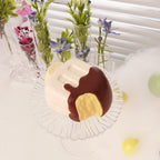 cute vanilla dessert squishy toy with pastel cream design, stress relief collectible